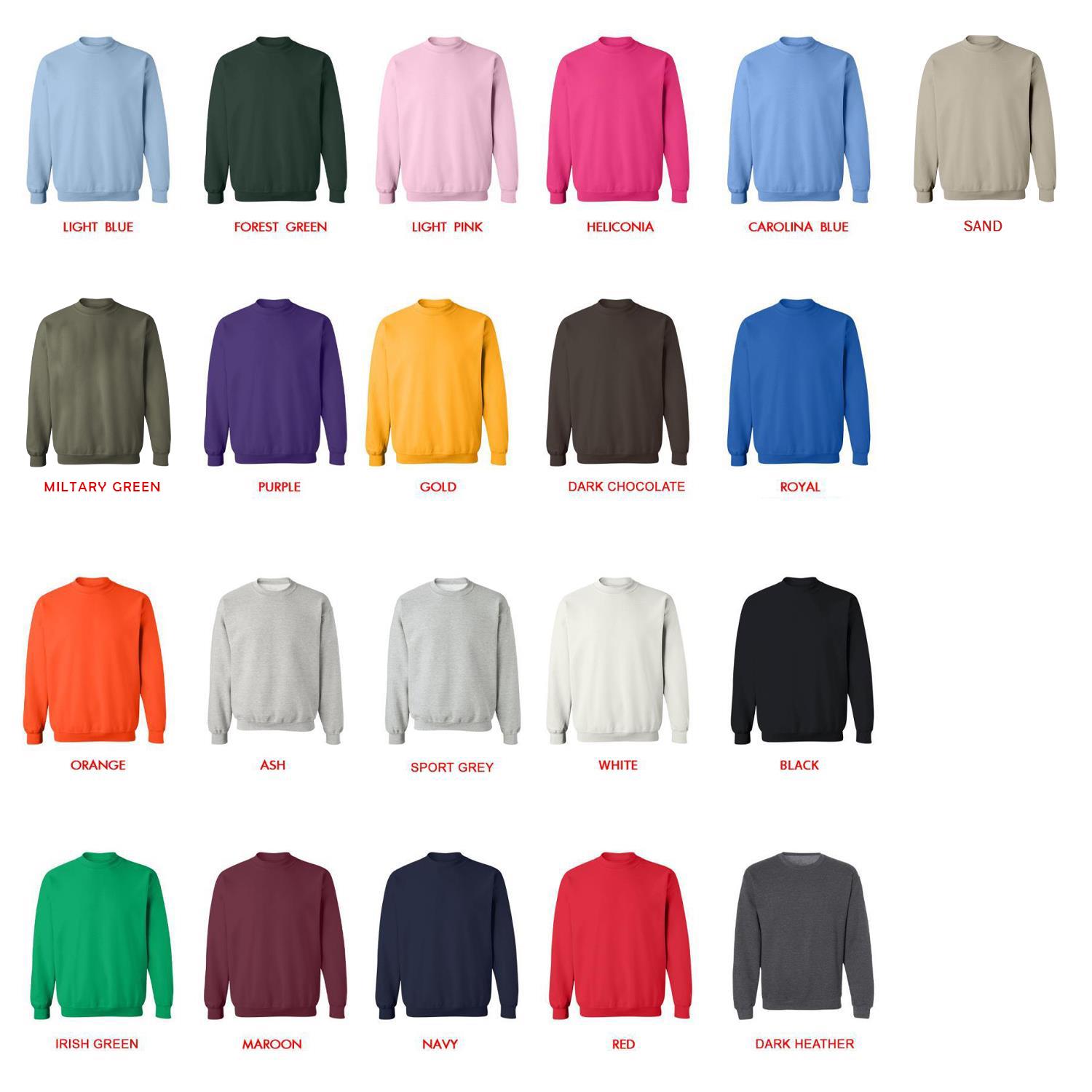sweatshirt color chart - Greys Anatomy Store