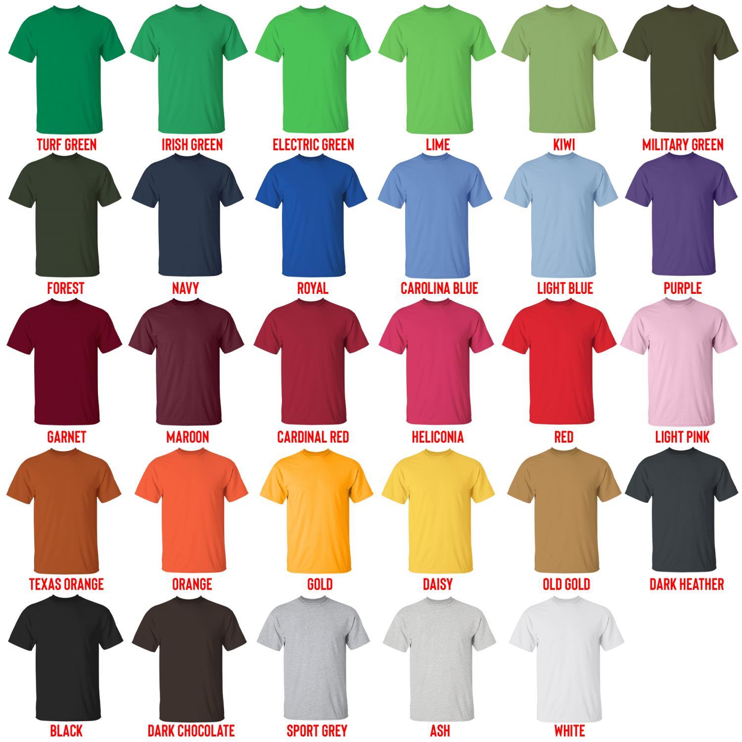 t shirt color chart - Greys Anatomy Store