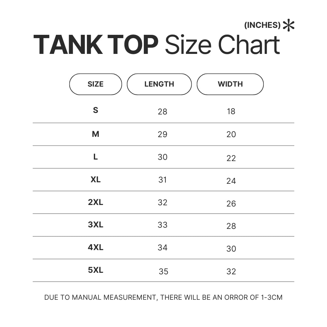 Tank Top Size Chart - Greys Anatomy Store